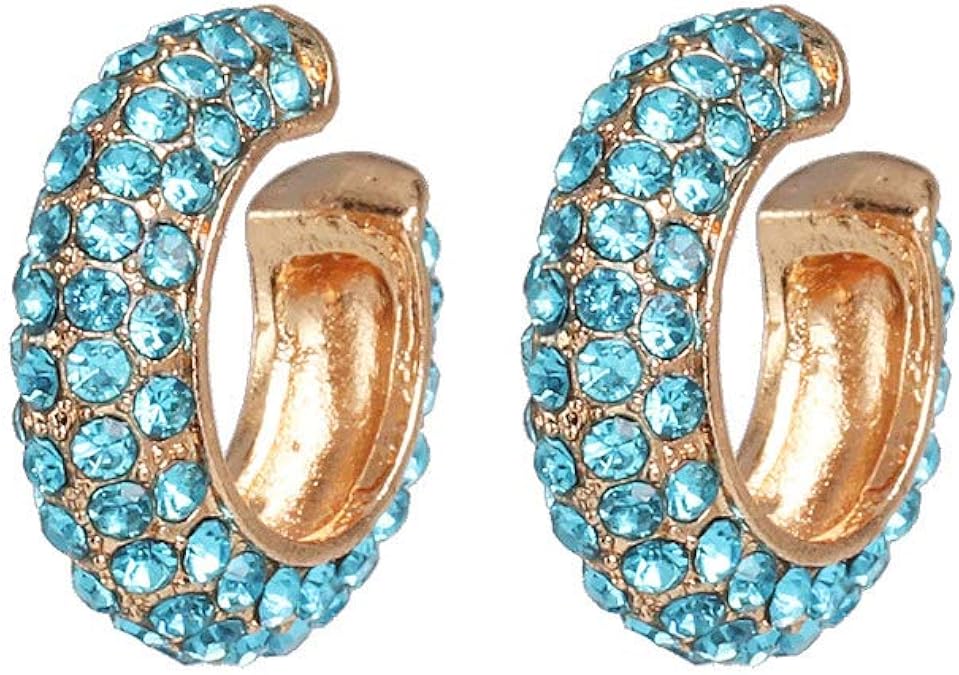 Cshaped Earrings Fashion Ladies Stud Earrings Elegant Simple Zircon