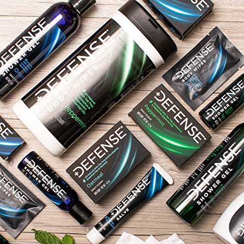 Defense Soap Peppermint Bar Soap 2 Pk 100 Natural Men's Body Soap with Tea Tree Oil and