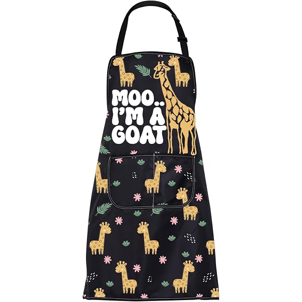 ENSIANTH Tablier Cuisine Chat - 'Just A Girl Who Loves Cats' - Poches Pratiques