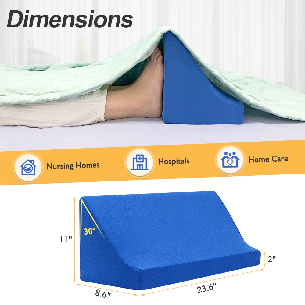 Blanket Lifter for Feet-Sheet Lifters for Foot of Bed Blanket Elevation Wedge Foot Cradle Tent Sleep Support Raiser Supplies Foam Block Toes Pain Leg Knee Ankle Post Surgery Recovery