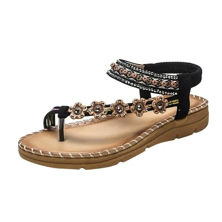 women's jeweled flat sandals