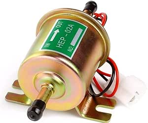 Inline Fuel Pump 12v Electric Transfer Universal Low Pressure Gas Diesel Fuel Pump 2.5-4psi HEP-02A