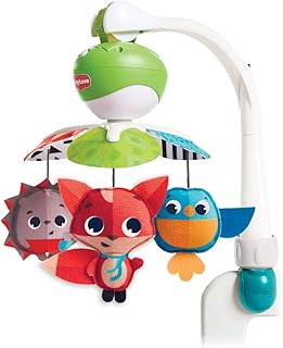 Tiny Love Baby-Mobile, Take Along Musik-Mobile für unterwegs und zuhause, Baby-Spieluhr ab der Geburt (0M+) lässt sich einfach an Kinderwagen befestigen, Meadow Days