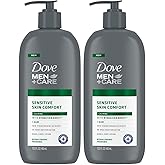 Dove Hand & Body Lotion, Men+Care Value Pack – Sensitive Skin Comfort Formula with Shea Butter & Aloe Vera, Calming Lotion for Dry Skin, 13.5 Fl Oz (Pack of 2)