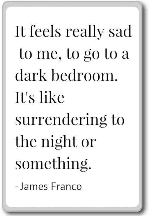 Imán para nevera con cita de James Franco, Blanco: Amazon.es: Hogar