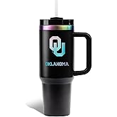 The Memory Company | Licensed NCAA 40oz Iridescent Tumbler with Handle