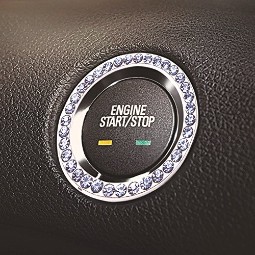 3 Earthland+Rhinestone+Decoration+Interior+Button+Silvery