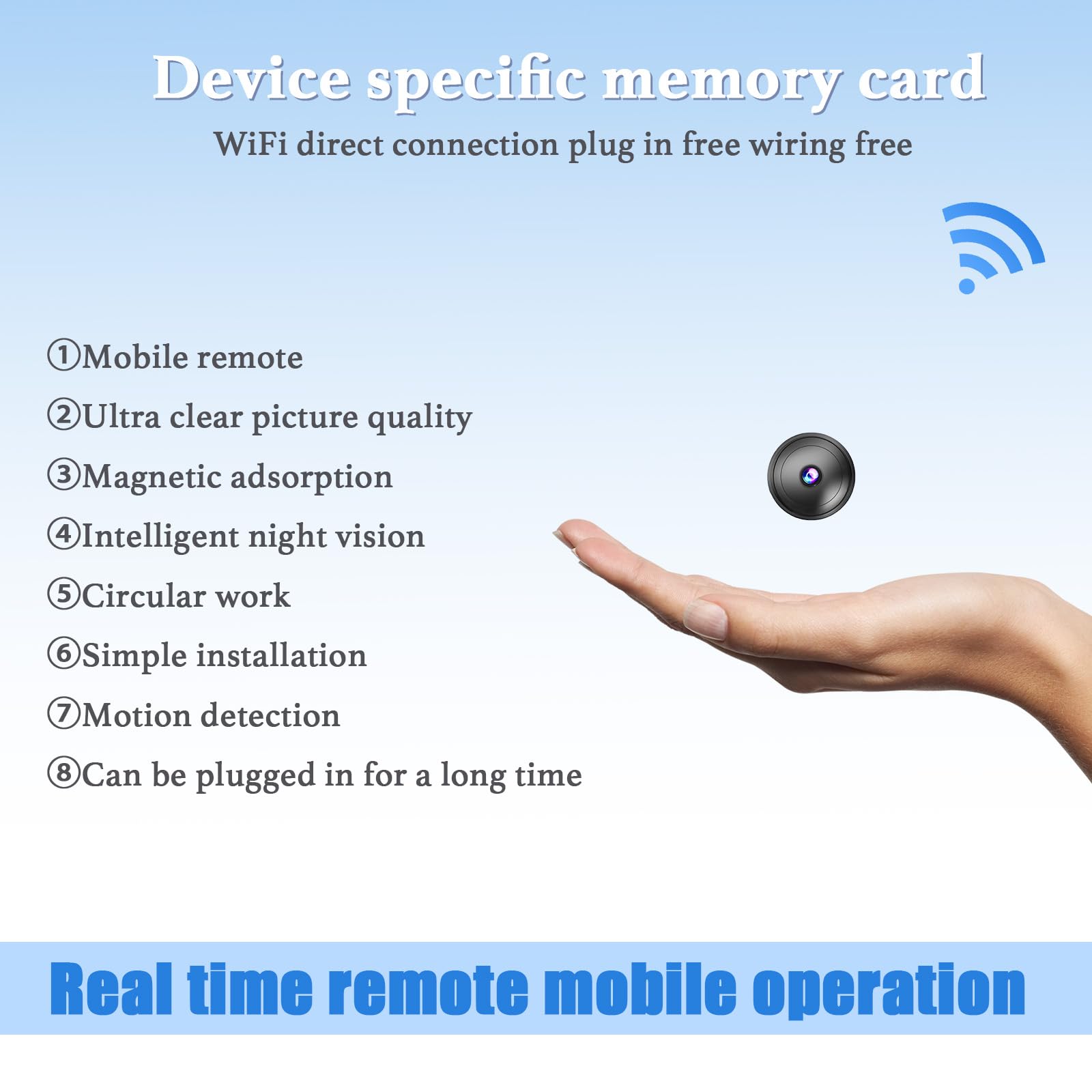 Photo 1 of Only 0.9 inch! Hidden Camera with Audio/Video. Mini Small Camera. Spy Hidden Cameras for Home Indoor Use. Spy Cam with Night Vision and Motion Detection Baby Monitor Small Mini Wireless Outdoor H9