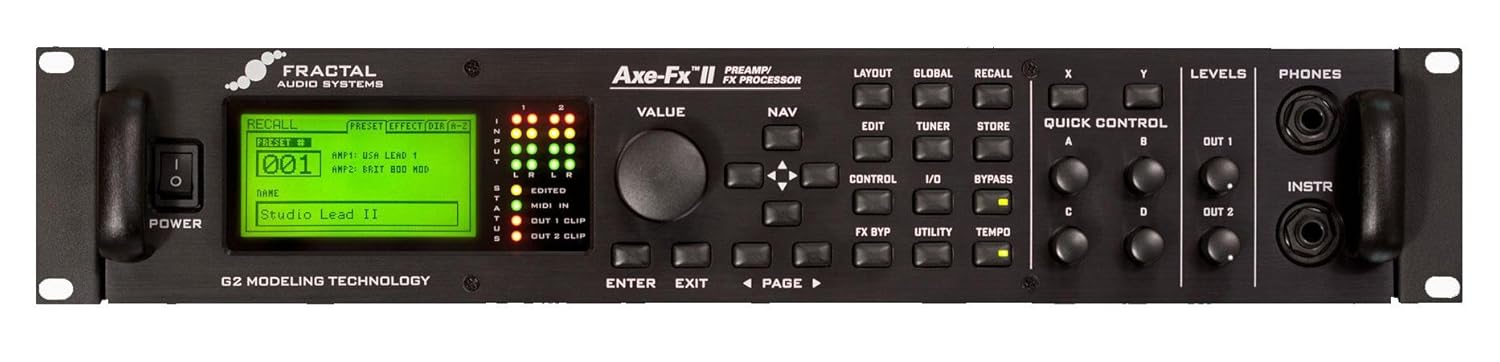 【ケース付】Fractal Audio Axe-Fx II XL+【説明書有】 AXE-FX Ⅱ】設定項目・パラメーターの意味 メモ【マイ日本語