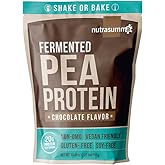 Nutrasumma Pea Protein Powder, Vegan Chocolate Flavor, 100% Plant Based, No Artificial Sweeteners, Non GMO, Gluten Free & Soy Free, 2.11 LB
