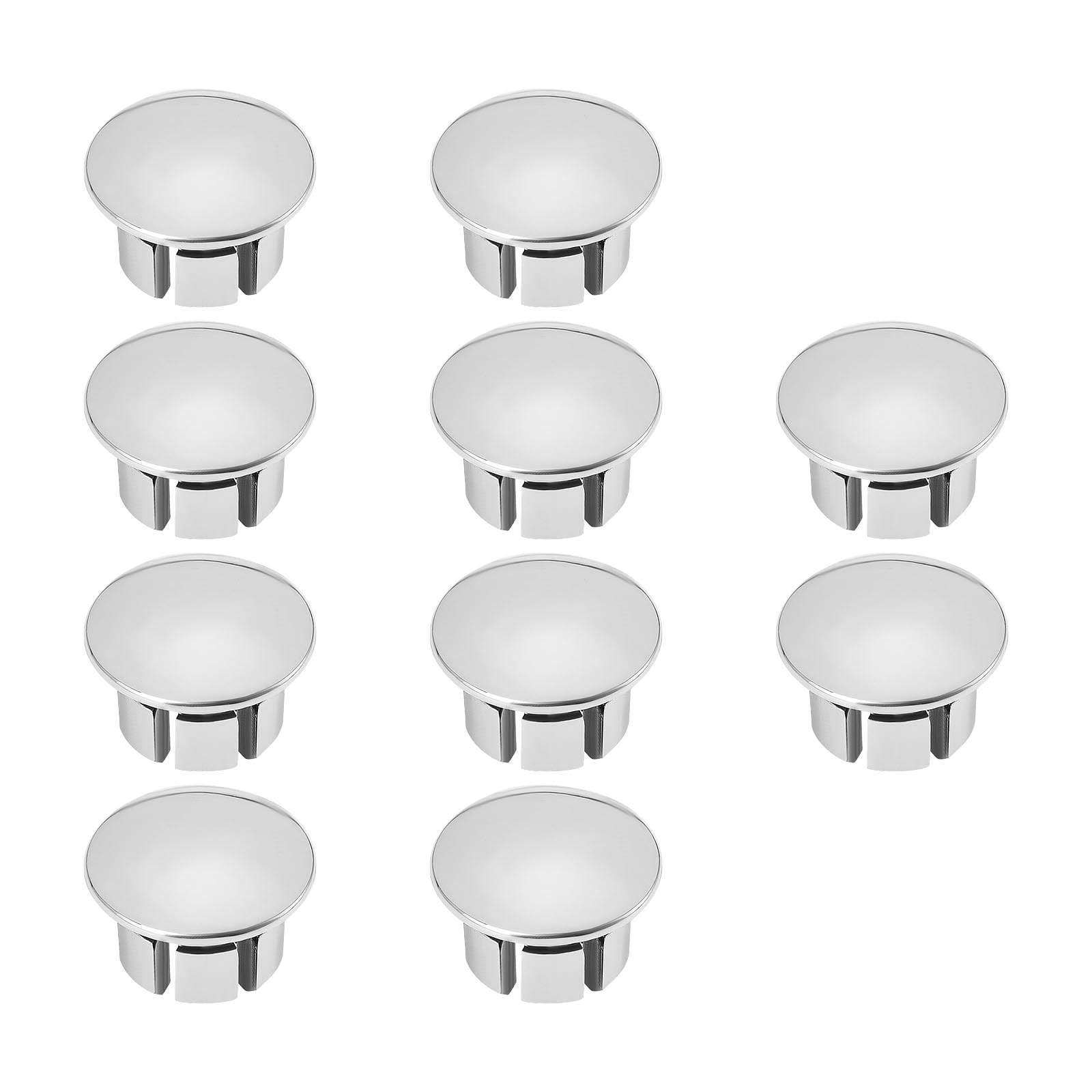 The Lord of the Tools 10Pcs Cycling Handlebar Bar End Plugs Mountain Road Handlebar Cover Plugs Accessories Electroplating Process Silver 18.5x18.5mm