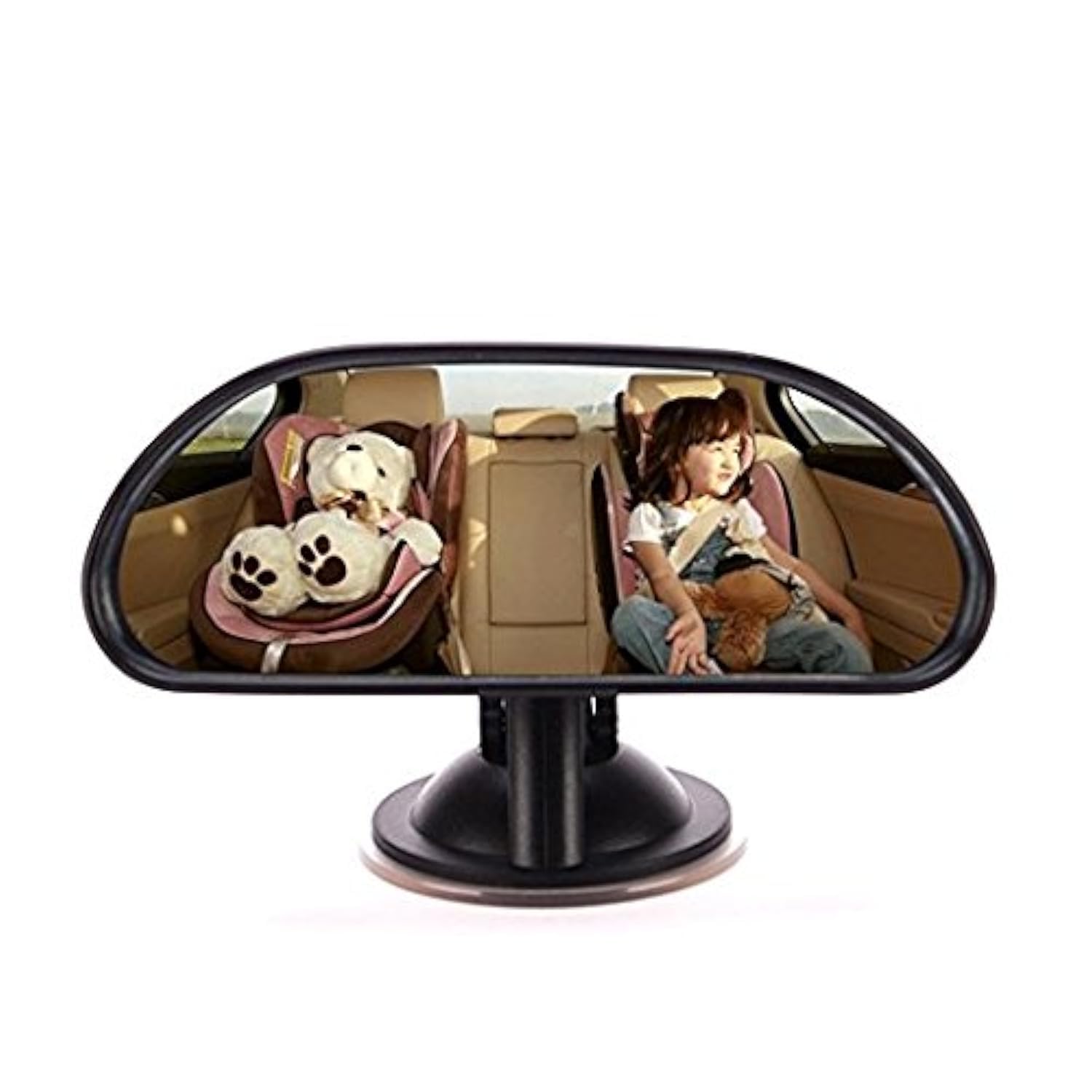 ZYTC Rear View Mirror Car Rear Seat View Mirror Wide Angle Shatterproof Adjustable Baby Child Safety Seat Mirror with Suction Up