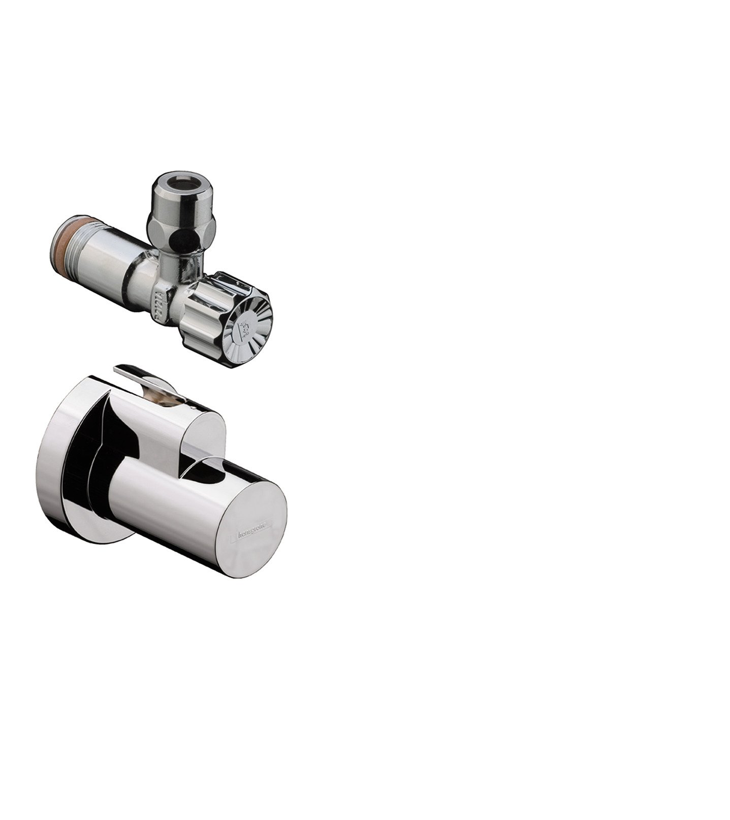 hansgrohe angle valve with single cover, chrome