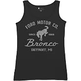 Ford Motor Co Bronco Detroit MI Women's Tank Top Vintage Truck Since 1966 4x4 Off Road Adventure Classic Car Fan