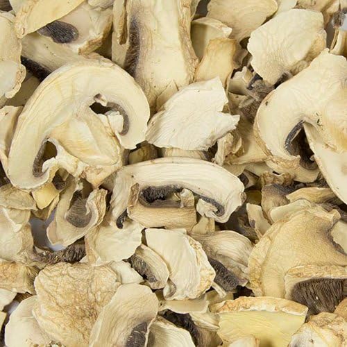 Harmony House Dried White (Button) Mushrooms โ Dehydrated Vegetables For Cooking, Camping, Emergency Supply and More, 5 lb, Bulk Box