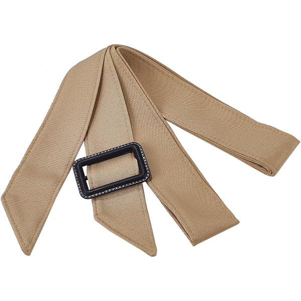 PLIGREAT 2 Pack Women Wind Coat Waist Belt Khaki Trench  display picture 2