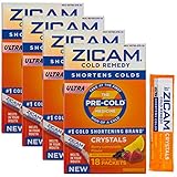 Zicam (72ct) Pre-Cold Shortening Remedy Crystals Zinc Natural Homeopathic Relief