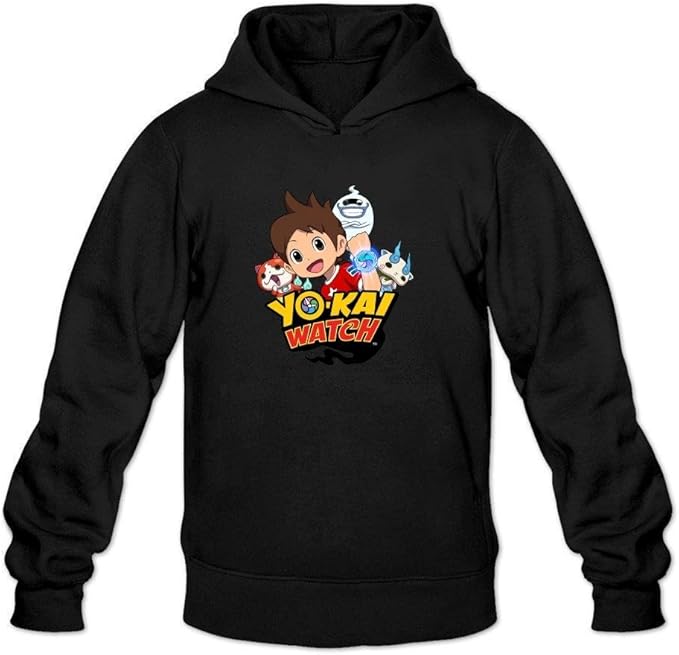 Amazon TIANRUN Men s Yo kai Watch Video Game Logo Hoodied 