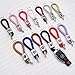 For Mercedes-Benz Logo Emblem Key Chain Key Ring Metal Alloy BV Style Leather Gift Decoration Accessories AMG (Black & Red)