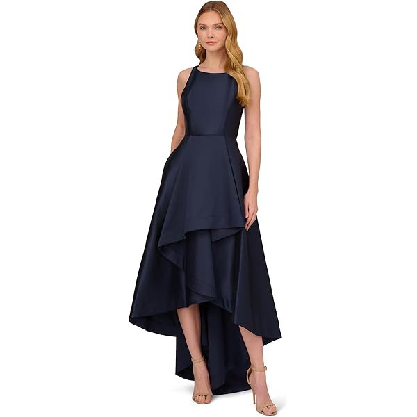 Amazon.com: Adrianna Papell Women's Two Toned Mikado Midi Dress Black/Ivory  2 : Clothing, Shoes & Jewelry