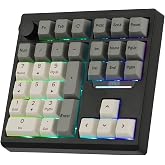EPOMAKER TH33 Wireless Mechanical Numpad w/Arrow Keys &amp; Knob, BT/2.4G/USB | Hot-Swap Numeric Keypad, RGB Backlit, PBT Keycap, VIA Programmable, Creamy Switch, Gasket Number Pad for PC Laptop Desktop