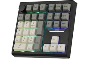 EPOMAKER TH33 Wireless Mechanical Numpad, QMK/VIA, BT/2.4G/USB, Hot-Swap, RGB Backlit, Gasket, PBT Keycap, Creamy Switch, Num