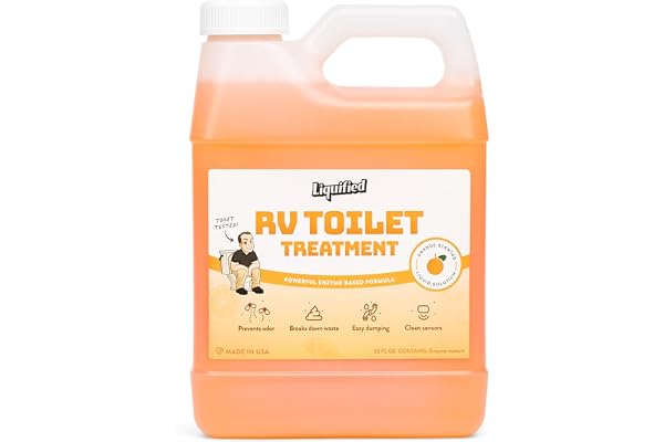 Liquified RV Toilet Treatment - 946ml Standard Pour Bottle - Holding Tank Waste Digester & Odor Eliminator, Septic Safe, Biod