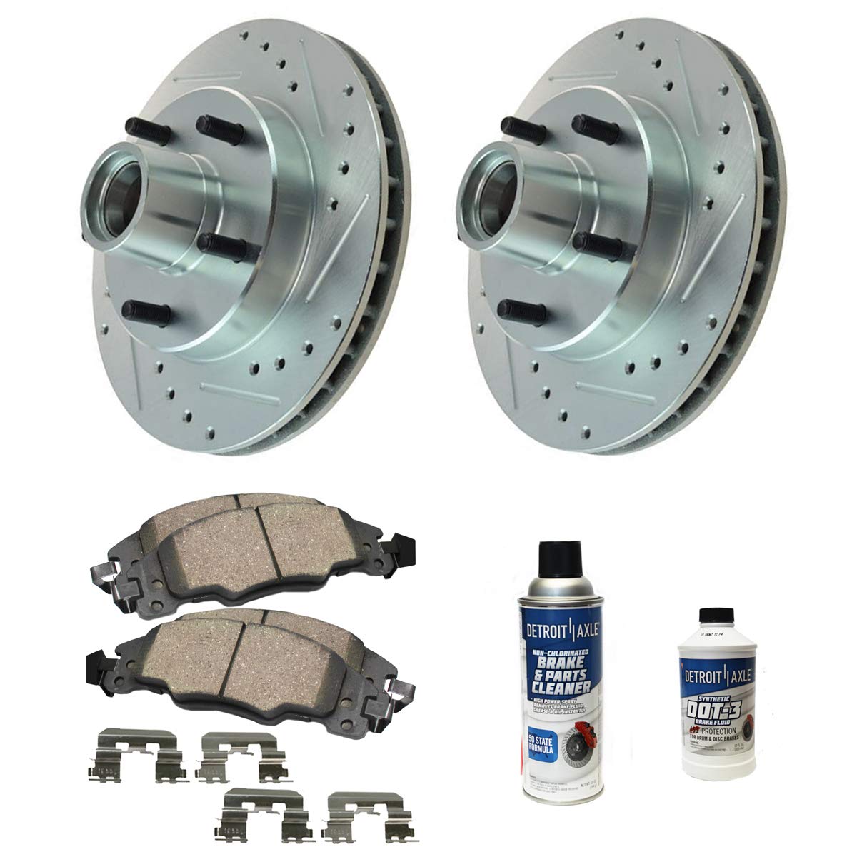 Front Brake Rotors And Metallic Pads For Ford Ranger 2wd Mazda B2300 B3000 B4000