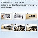 XMASIR 30 Sheets Indian Temples Tattoo Stencils Body Art Painting Templates Kit view 8