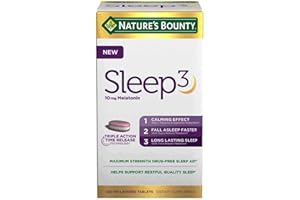 Nature's Bounty Sleep3 10mg. Melatonin, 120 Tablets