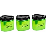 Prismacolor 1774266 Scholar Colored Pencil Sharpener, 3 Piece