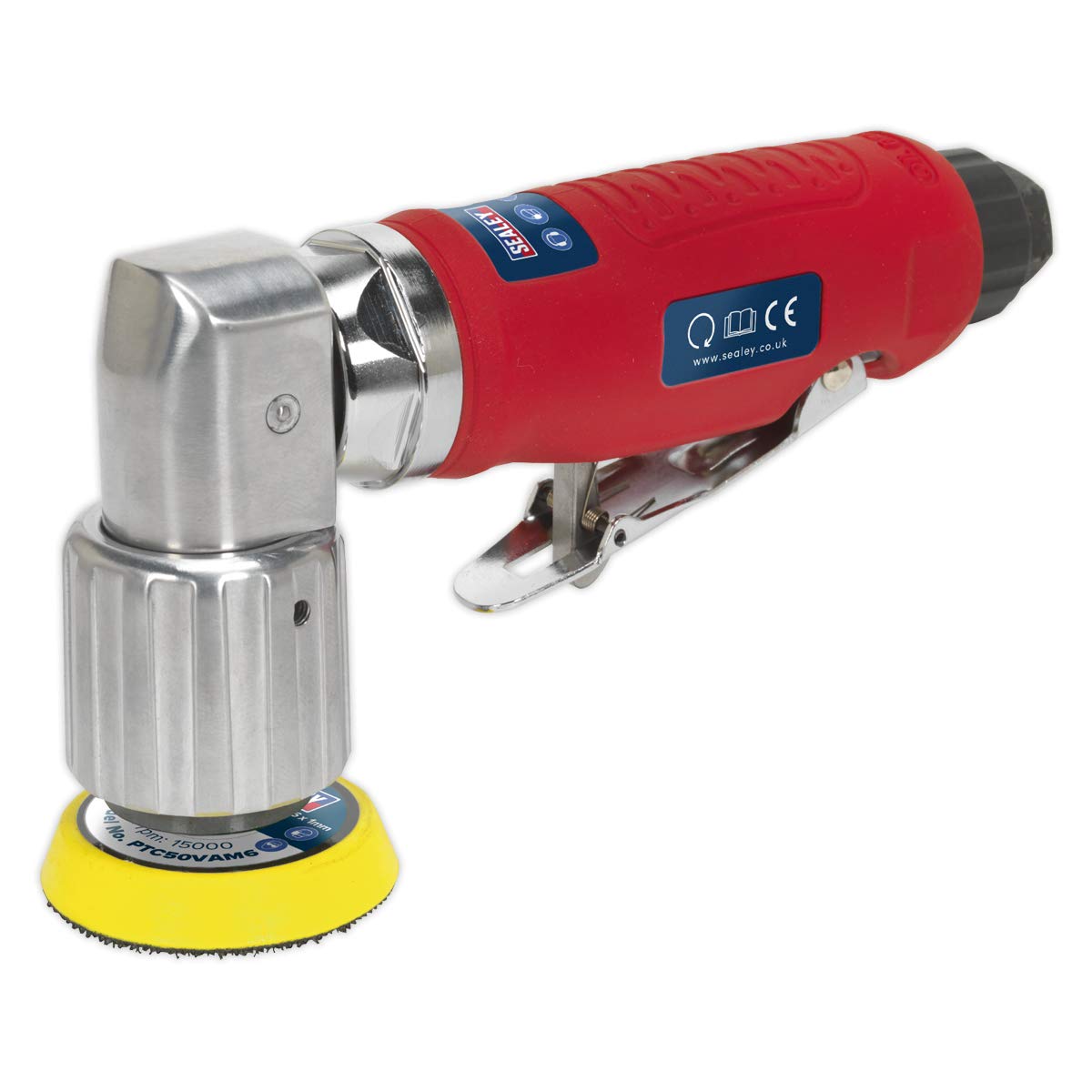 Sealey Gsa70 Air Orbital Sander Mini Disc 50Mm