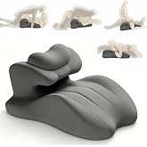 Wedge Intimacy Pillow for Couples &ndash; Memory Foam Lift, Spine/Hip Alignment | Firmer memory foam wedge lifts &amp; positions for bed, rest, or relax &ndash; cozy couples' alignment in intimate moments.
