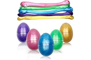 QINGQIU 5 Colors Slime Eggs Easter Egg Toys for Kids Boys Girls Easter Basket Stuffers Fillers Gifts Party Favors