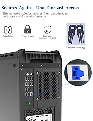 100Pcs RJ45 Port Lock with 10 Keys, ZoeRax Locking