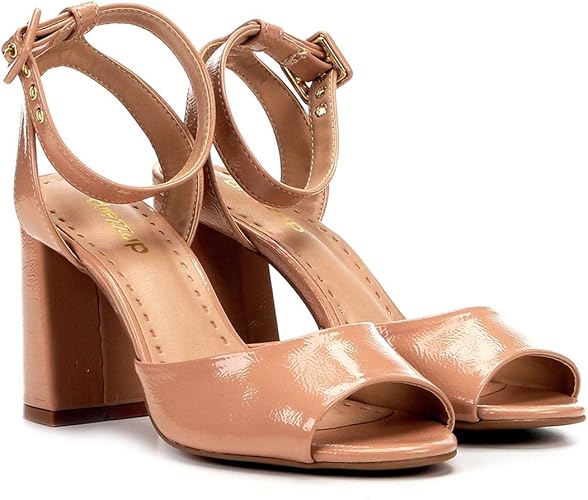 sandalia drezzup salto grosso