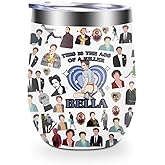 Twilight Merch Wine Tumbler Cup, Movie Merchandise, Vampire Werewolf Gift, Edward Bag, Gifts for Women, Vampire Lover, Edward Bella Fans, 12 oz Stainless Steel Coffee Wine Tumbler Cup with Lid