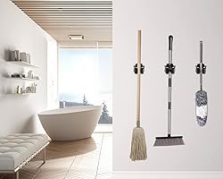 Verdenu 10 Pack Broom Holder Wall Mount, Mop Holder