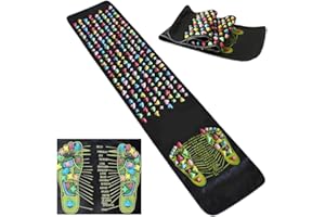 Glomora Foot Massage Pad - Reflexology & Acupressure Mat for Muscle Relaxation, Improved Circulation, Fatigue Relief - Ideal 