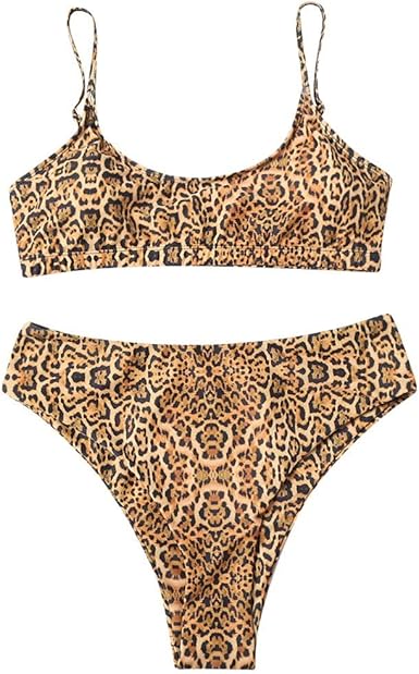 maillot de bain leopard 2 pieces