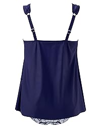 RXRXCOCO Women Tankini Bathing Suits Ruffle High