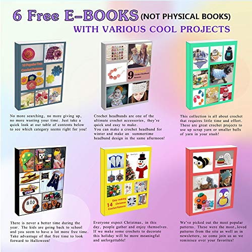 5 Acrylic+Reusable+Crochet+Knitting+Inscraft