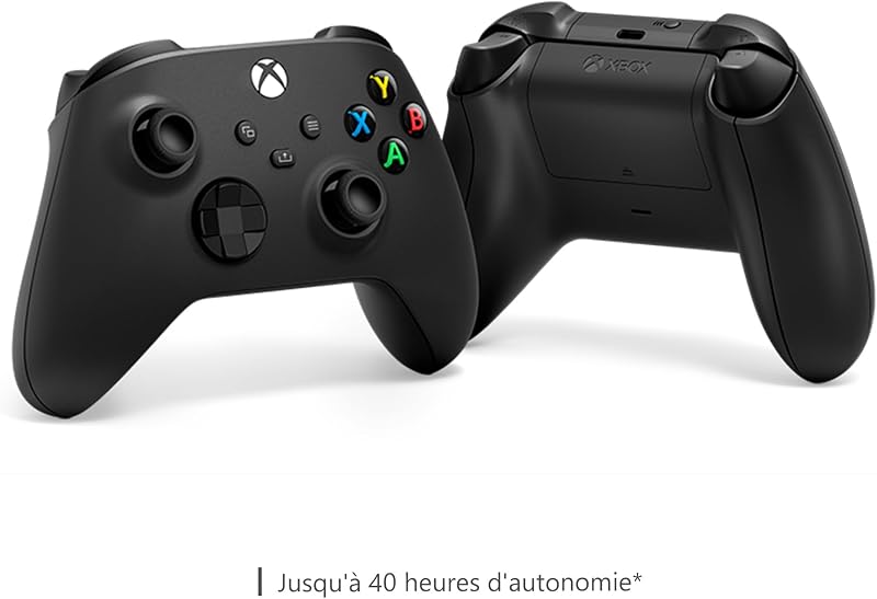 Manette sans Fil - Carbon Black Series X, Series S, One, Windows 10 & 11, Android et iOS