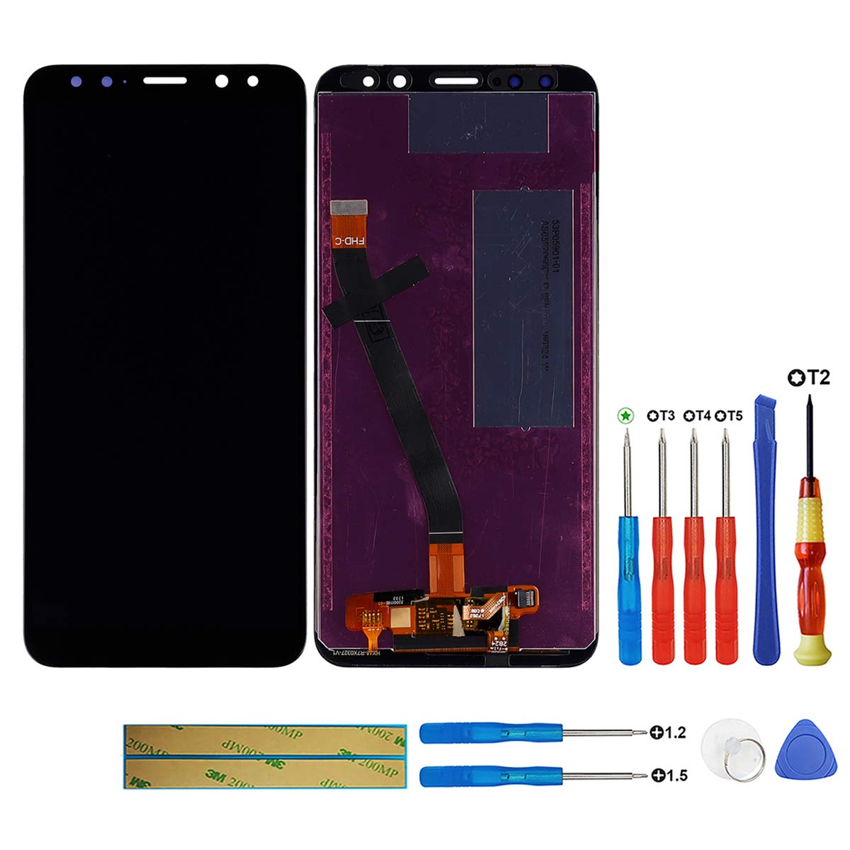swark LCD Display Compatible with Huawei Mate 10 Lite RNE-L01 RNE-L21 RNE-L23 Touchscreen Digitizer Assembly Glass + Tools (Black Without Frame)