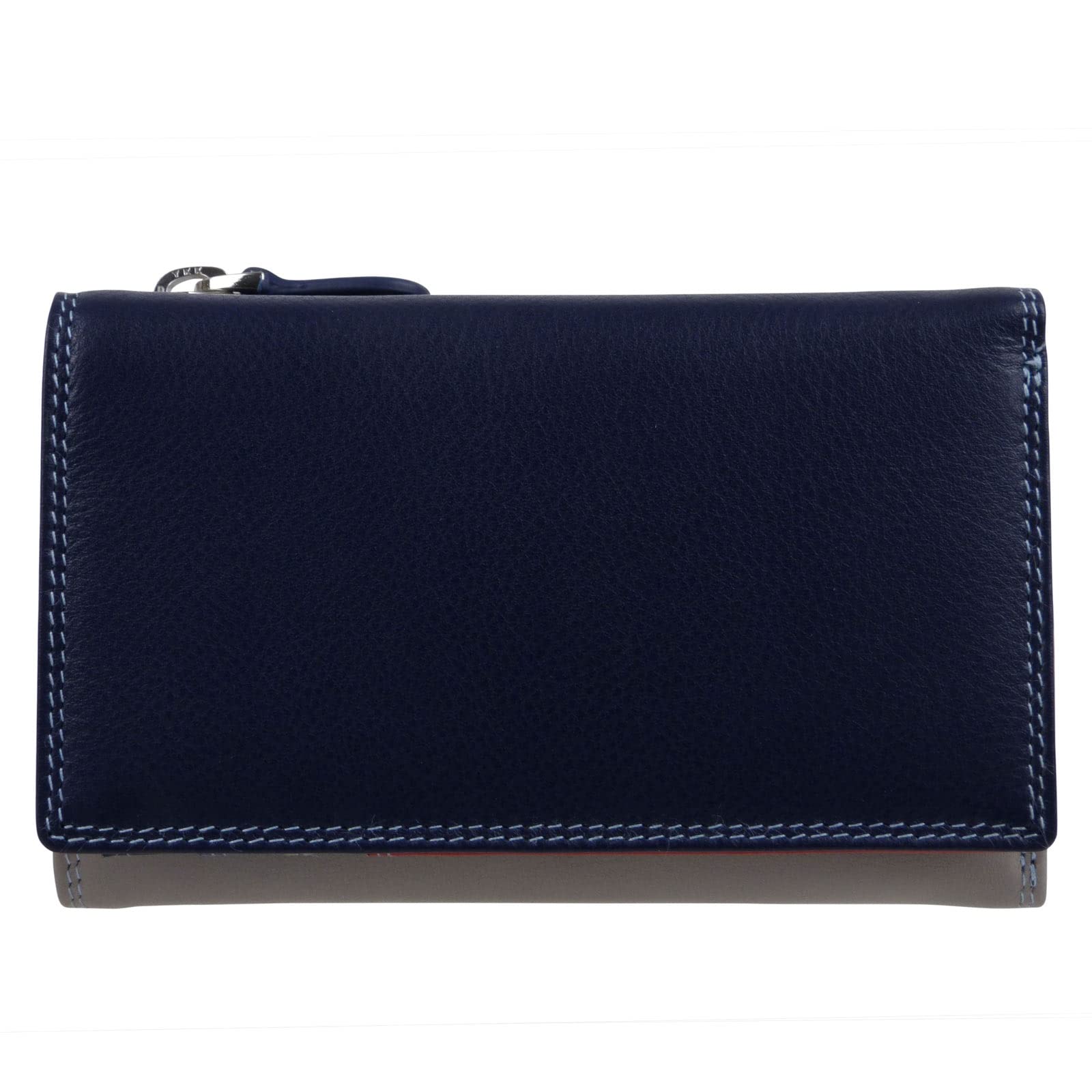 Golunski Graffiti RFID Safe Medium Leather Purse Multi Colour Waves - Sky