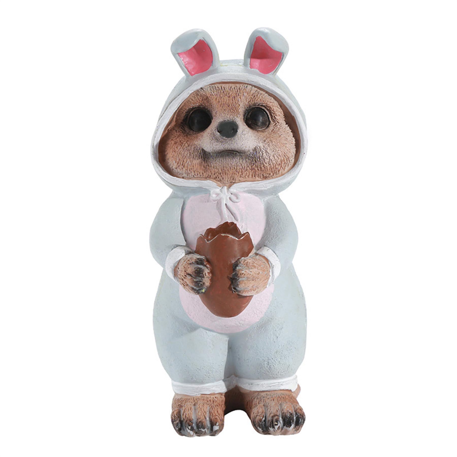 Umimiss Meerkat Garden Ornaments - Garden Sculptures & Statues, Meerkat Gifts, Ornaments Outdoor Animals, Cute Bunny Ears Meerkats Resin for Bedroom Home Outdoor Decor