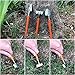 BYUEE Gardening Tool Set, 12 Pieces Garden Hand Tools Gifts for Gardener (Orange)