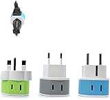 OREI Full European Travel Adapter Set - Dual Input