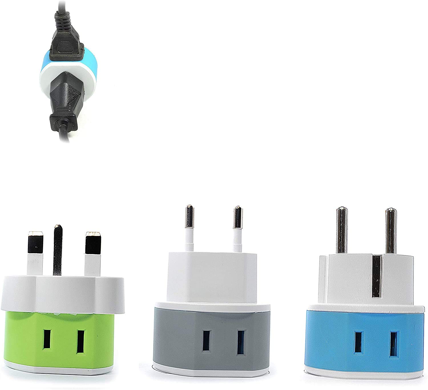 OREI Full European Travel Adapter Set - Dual Input