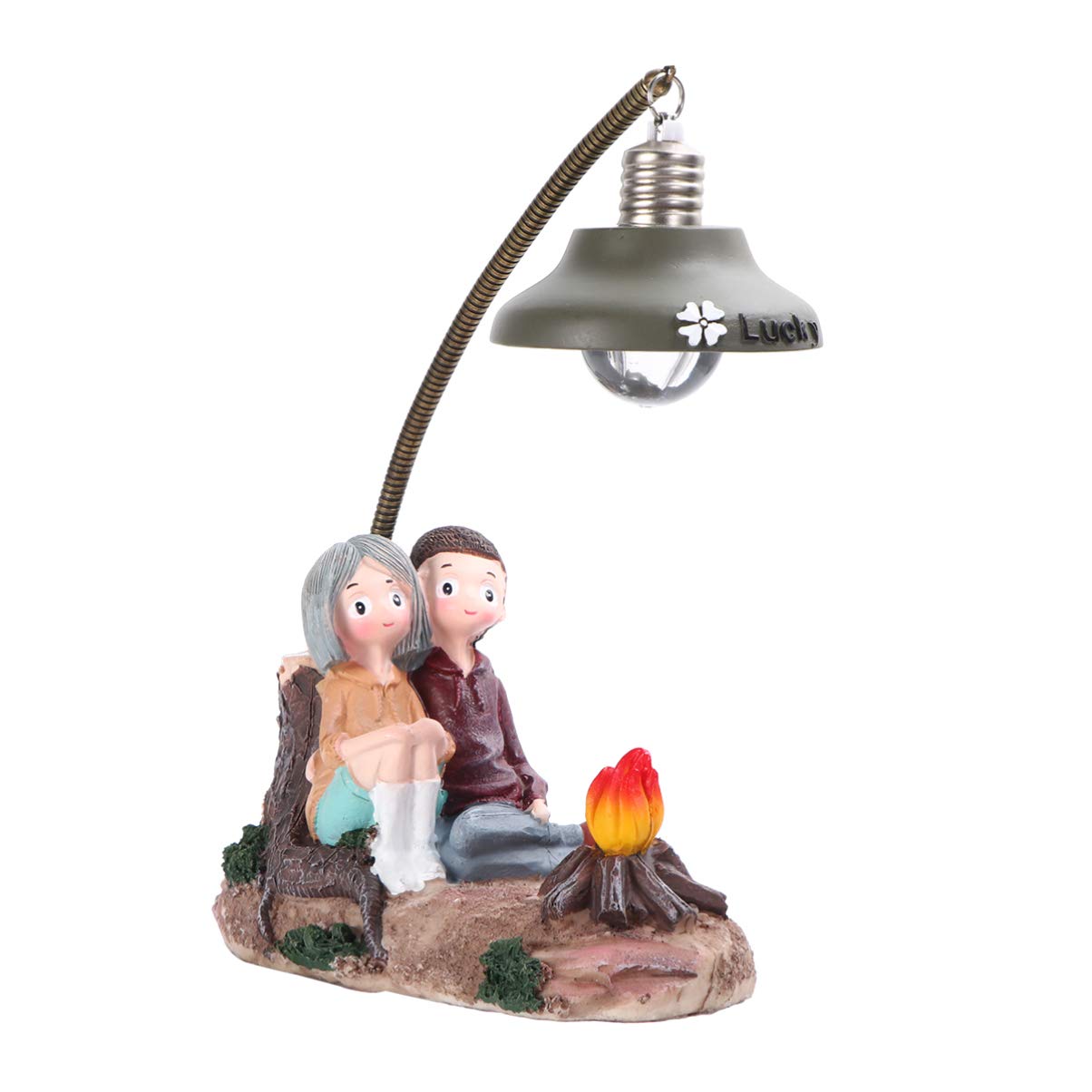 BESPORTBLE Creative Mini Resin Couple Night Light Lamp Decorations for Living Bedroom Home Decor Ideas for Party Valentine's Day